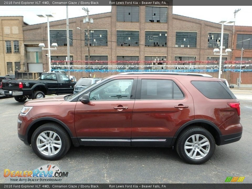 2018 Ford Explorer XLT 4WD Cinnamon Glaze / Ebony Black Photo #6