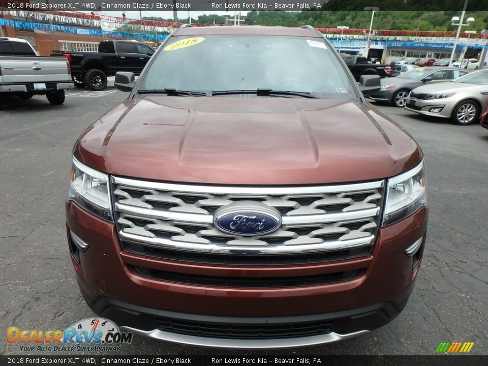 2018 Ford Explorer XLT 4WD Cinnamon Glaze / Ebony Black Photo #8