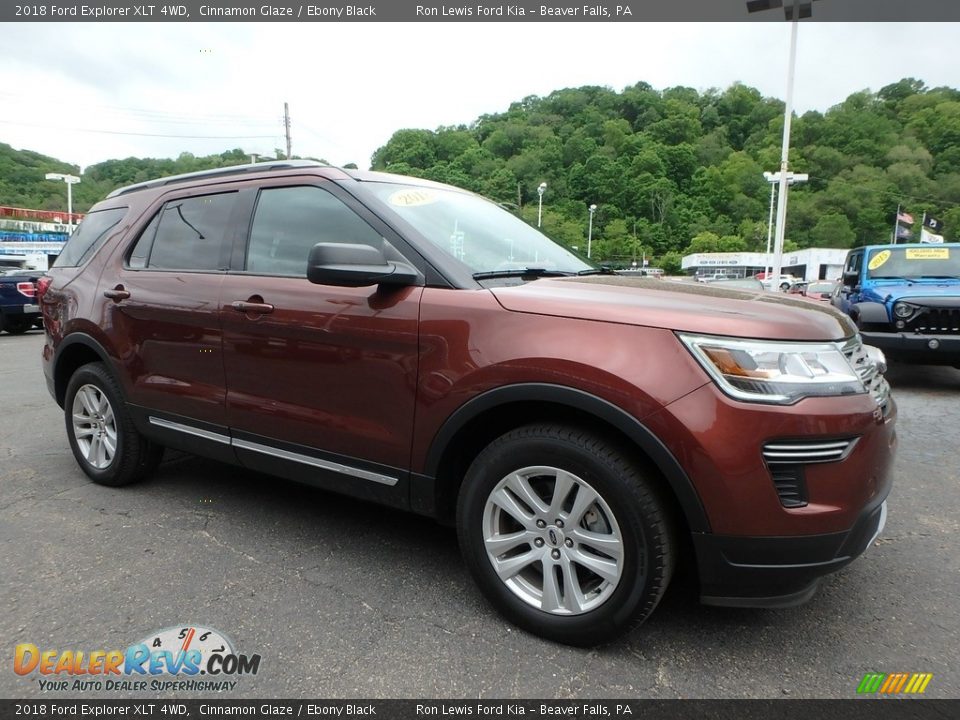 2018 Ford Explorer XLT 4WD Cinnamon Glaze / Ebony Black Photo #9