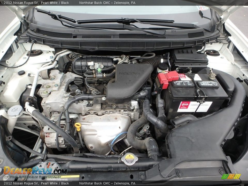 2012 Nissan Rogue SV Pearl White / Black Photo #2