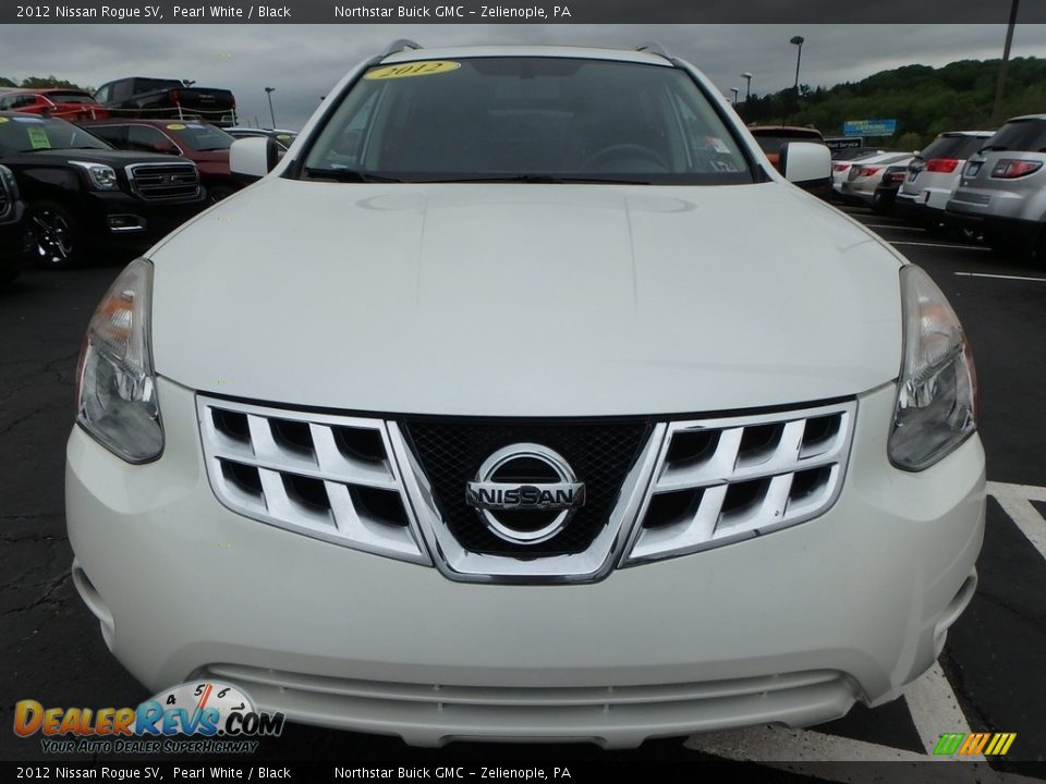 2012 Nissan Rogue SV Pearl White / Black Photo #3