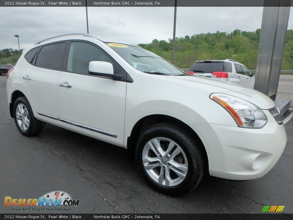 2012 Nissan Rogue SV Pearl White / Black Photo #4
