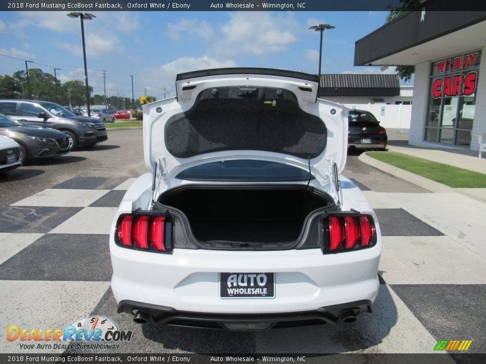 2018 Ford Mustang EcoBoost Fastback Oxford White / Ebony Photo #5