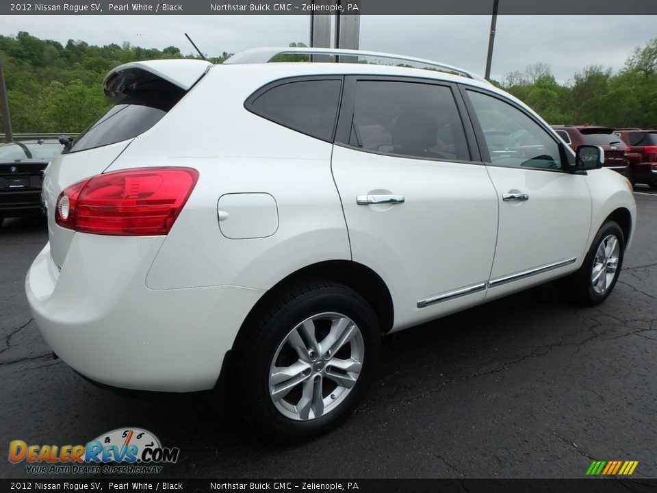 2012 Nissan Rogue SV Pearl White / Black Photo #9