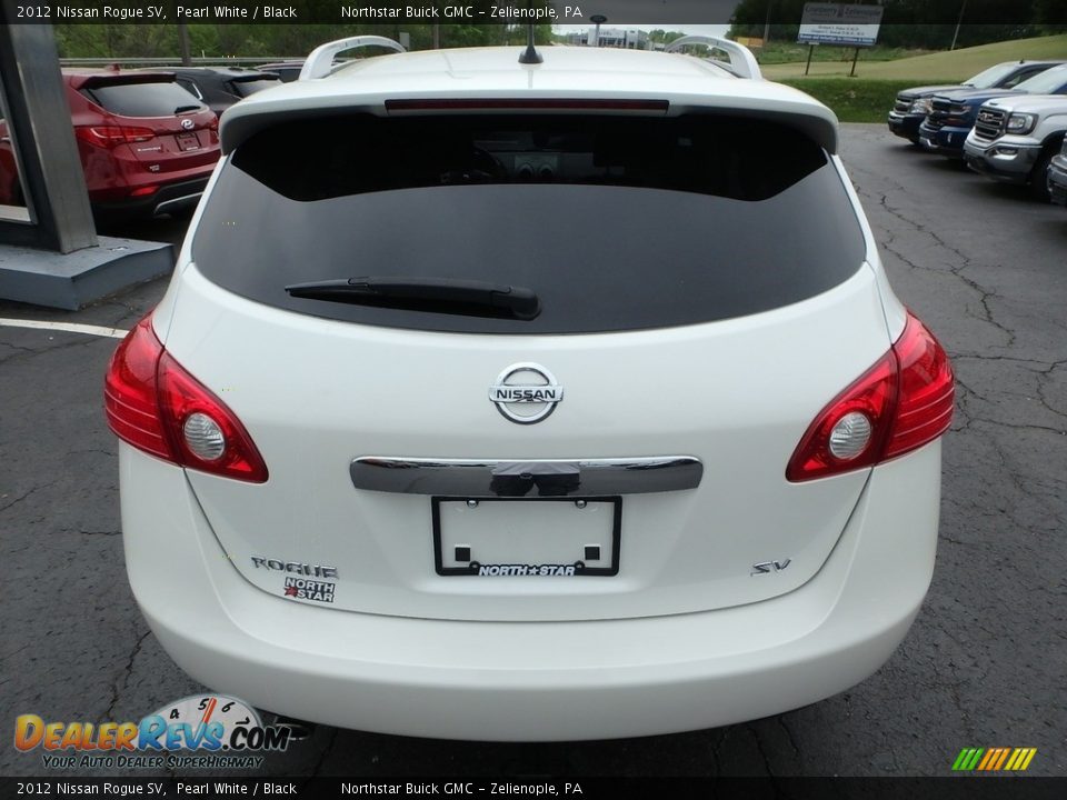 2012 Nissan Rogue SV Pearl White / Black Photo #10