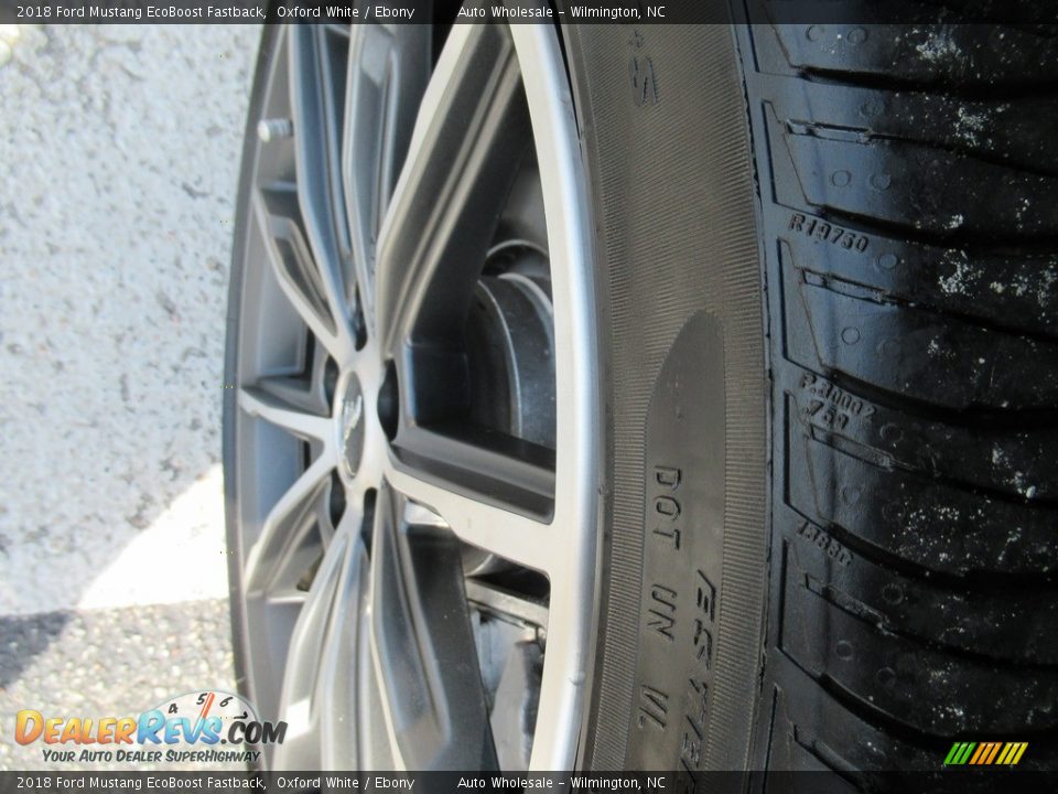 2018 Ford Mustang EcoBoost Fastback Oxford White / Ebony Photo #10