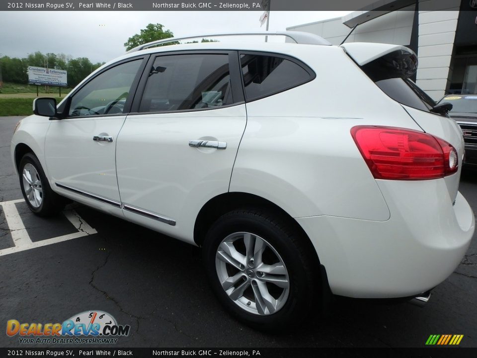 2012 Nissan Rogue SV Pearl White / Black Photo #12