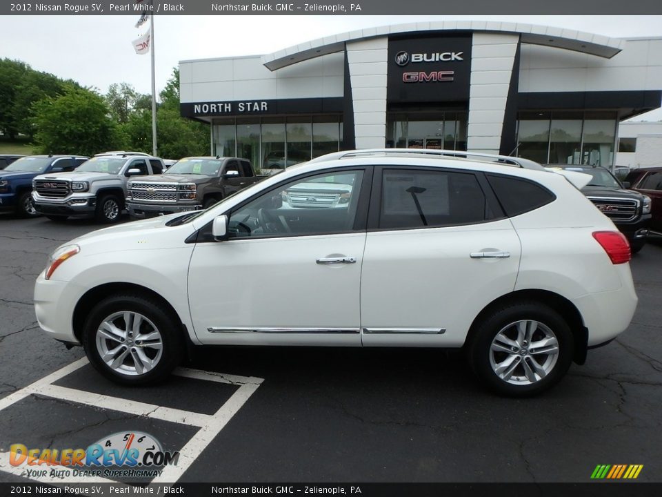 2012 Nissan Rogue SV Pearl White / Black Photo #13
