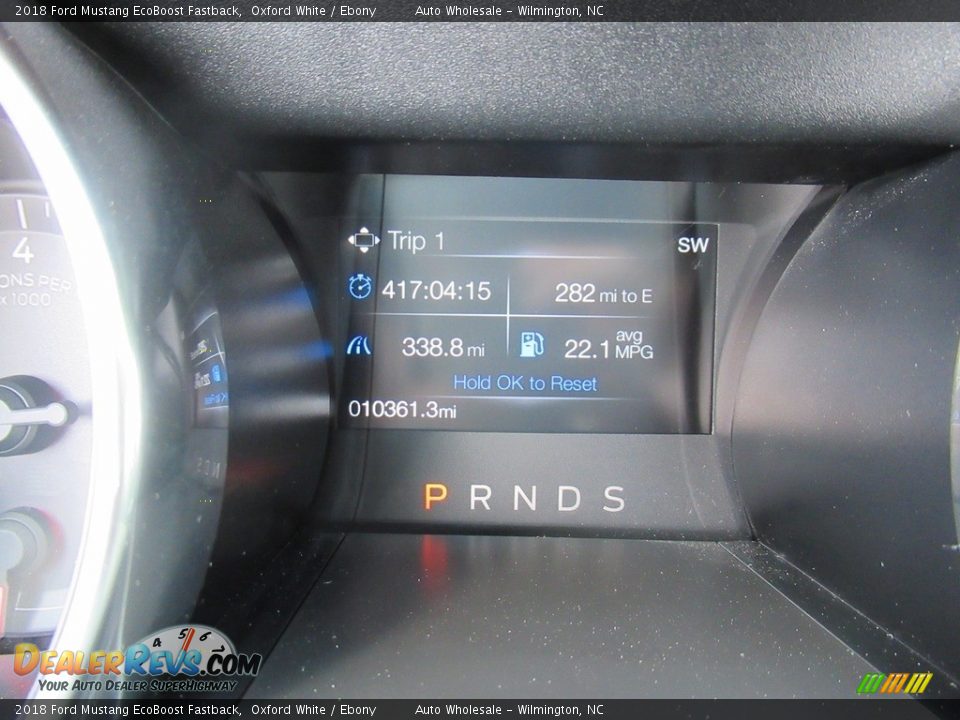 2018 Ford Mustang EcoBoost Fastback Oxford White / Ebony Photo #16