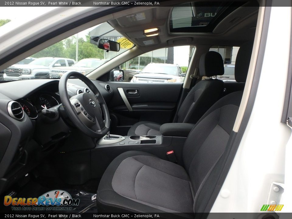 2012 Nissan Rogue SV Pearl White / Black Photo #15