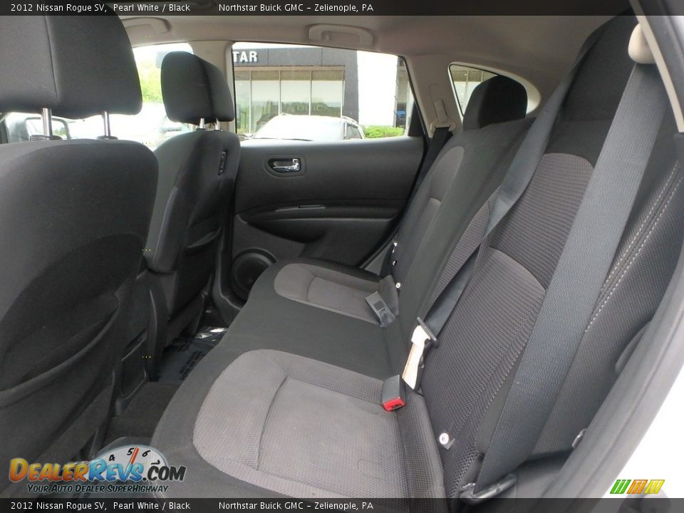 2012 Nissan Rogue SV Pearl White / Black Photo #16