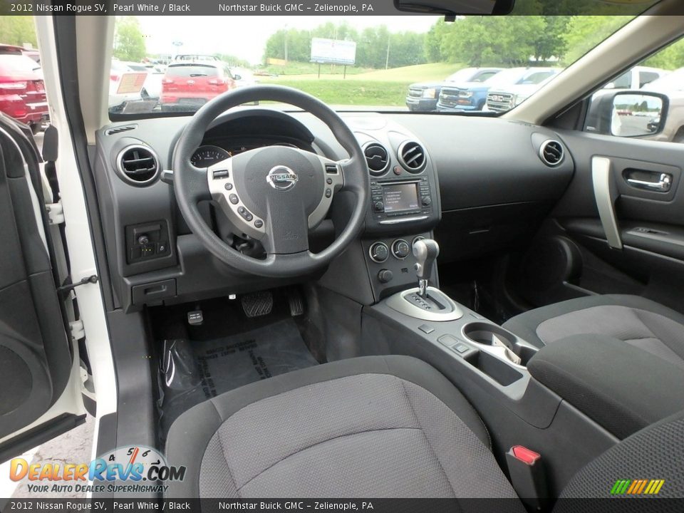 2012 Nissan Rogue SV Pearl White / Black Photo #17