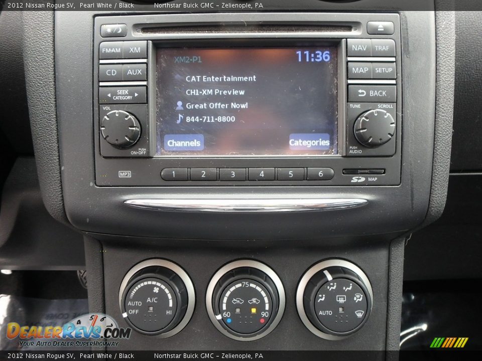 2012 Nissan Rogue SV Pearl White / Black Photo #27