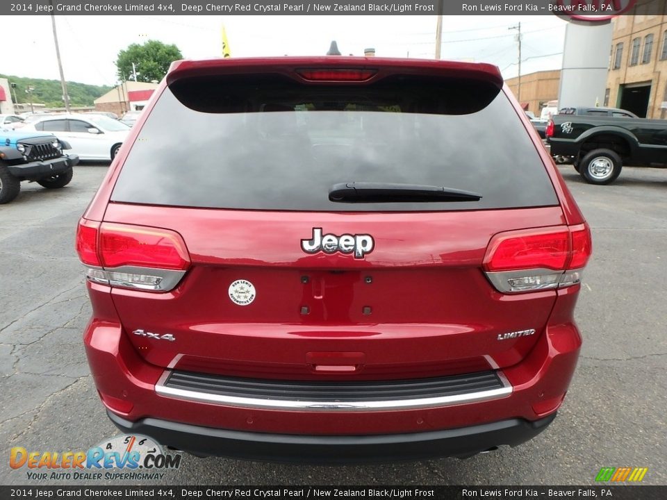 2014 Jeep Grand Cherokee Limited 4x4 Deep Cherry Red Crystal Pearl / New Zealand Black/Light Frost Photo #3
