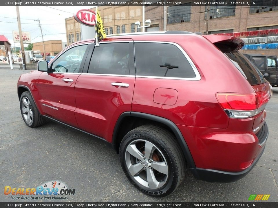 2014 Jeep Grand Cherokee Limited 4x4 Deep Cherry Red Crystal Pearl / New Zealand Black/Light Frost Photo #5