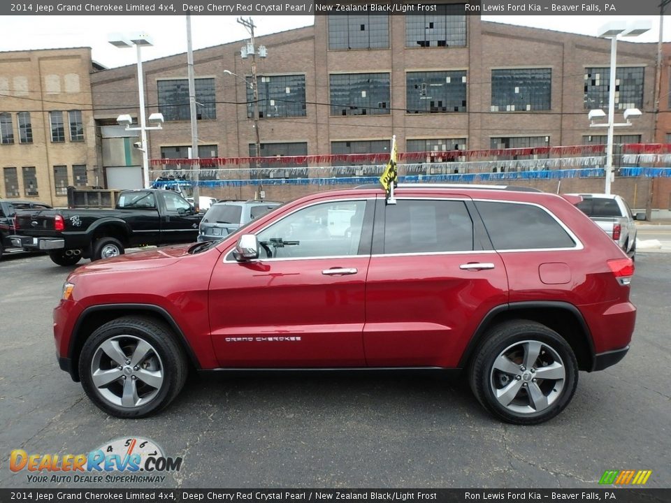 2014 Jeep Grand Cherokee Limited 4x4 Deep Cherry Red Crystal Pearl / New Zealand Black/Light Frost Photo #6