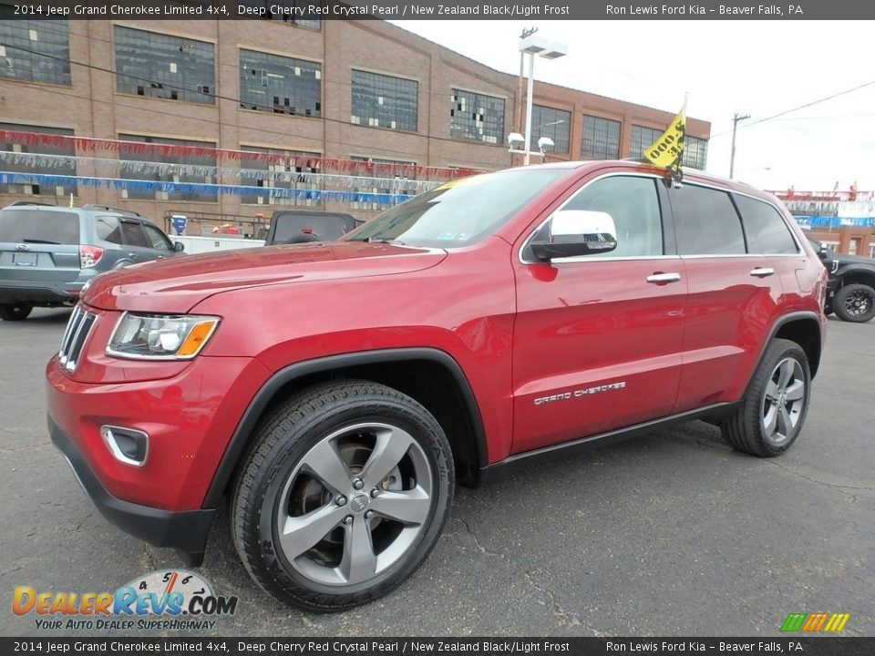 2014 Jeep Grand Cherokee Limited 4x4 Deep Cherry Red Crystal Pearl / New Zealand Black/Light Frost Photo #7