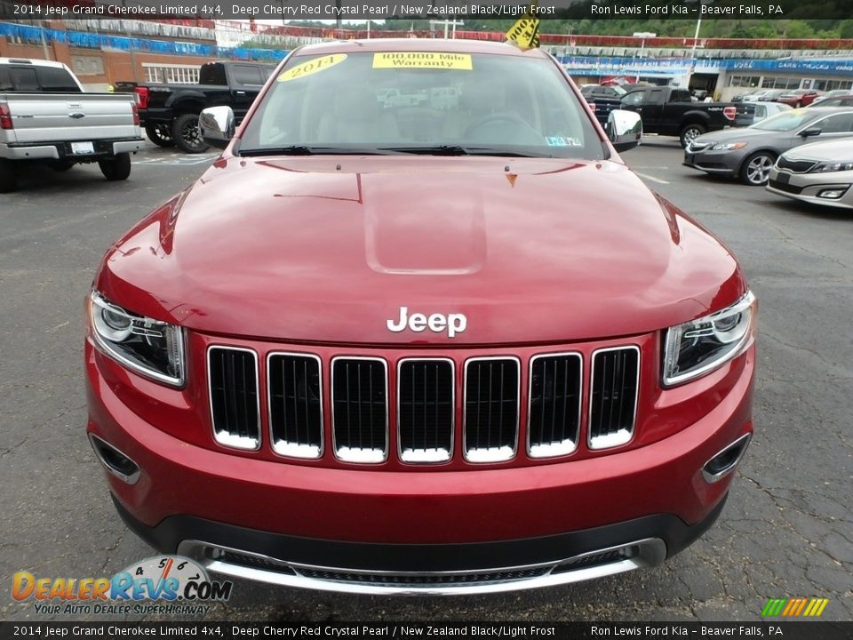 2014 Jeep Grand Cherokee Limited 4x4 Deep Cherry Red Crystal Pearl / New Zealand Black/Light Frost Photo #8