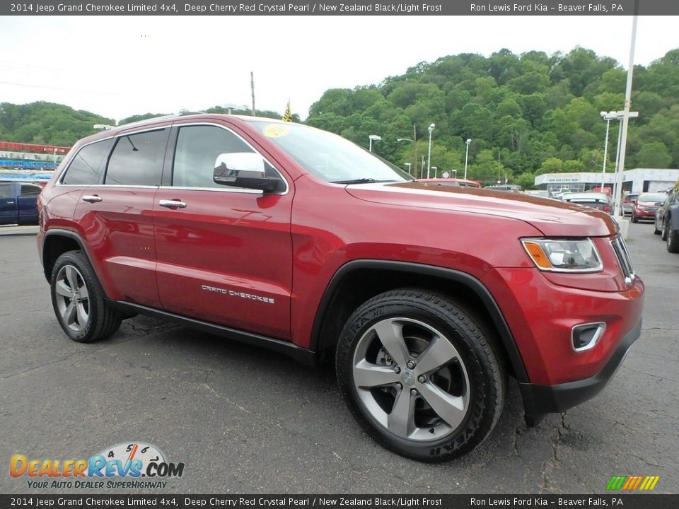 2014 Jeep Grand Cherokee Limited 4x4 Deep Cherry Red Crystal Pearl / New Zealand Black/Light Frost Photo #9