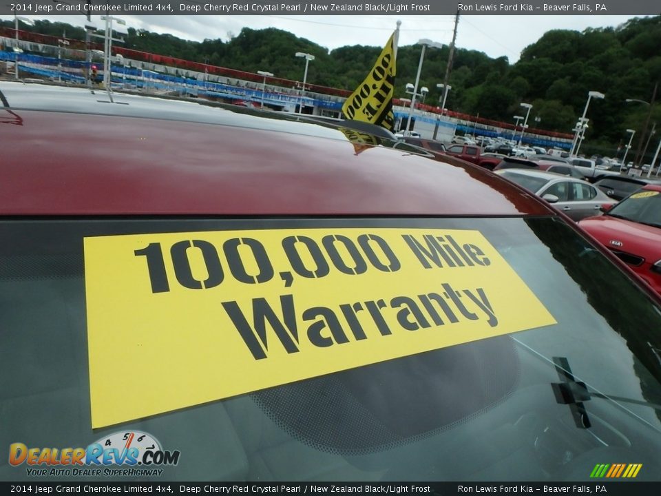 2014 Jeep Grand Cherokee Limited 4x4 Deep Cherry Red Crystal Pearl / New Zealand Black/Light Frost Photo #11