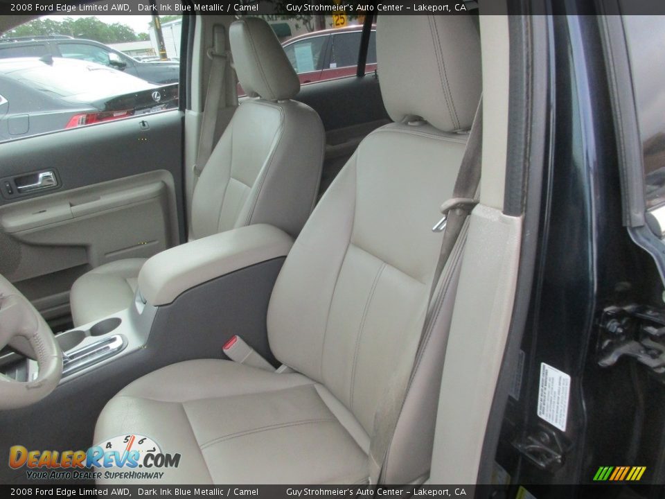 2008 Ford Edge Limited AWD Dark Ink Blue Metallic / Camel Photo #8