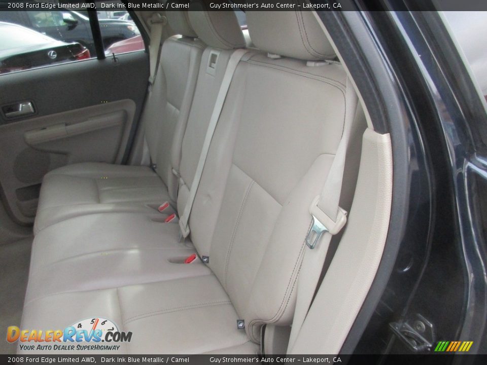 2008 Ford Edge Limited AWD Dark Ink Blue Metallic / Camel Photo #9