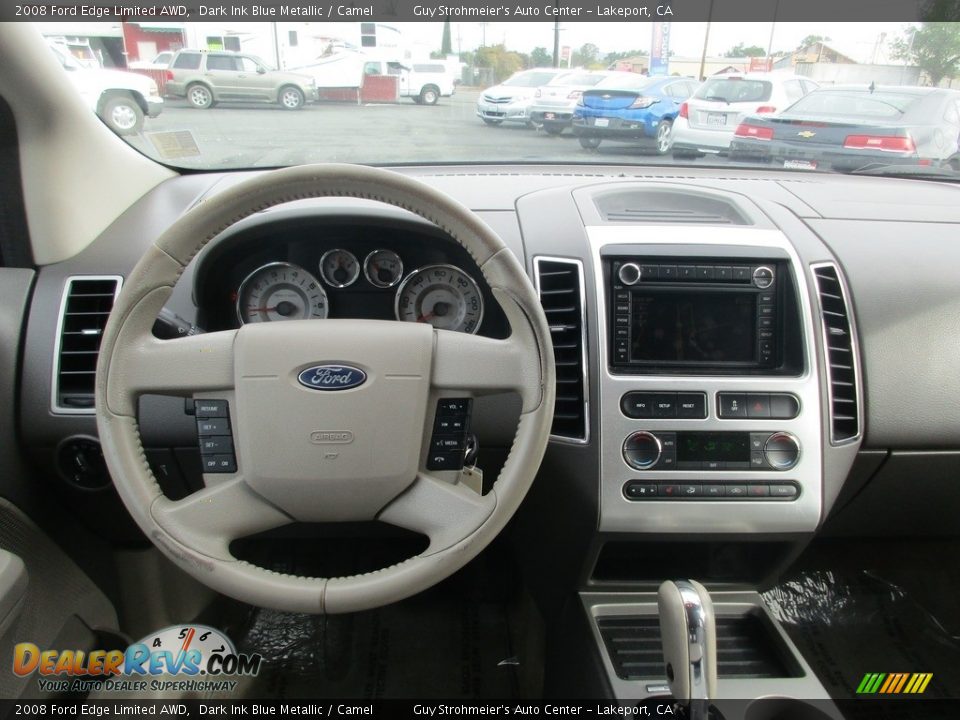 2008 Ford Edge Limited AWD Dark Ink Blue Metallic / Camel Photo #10