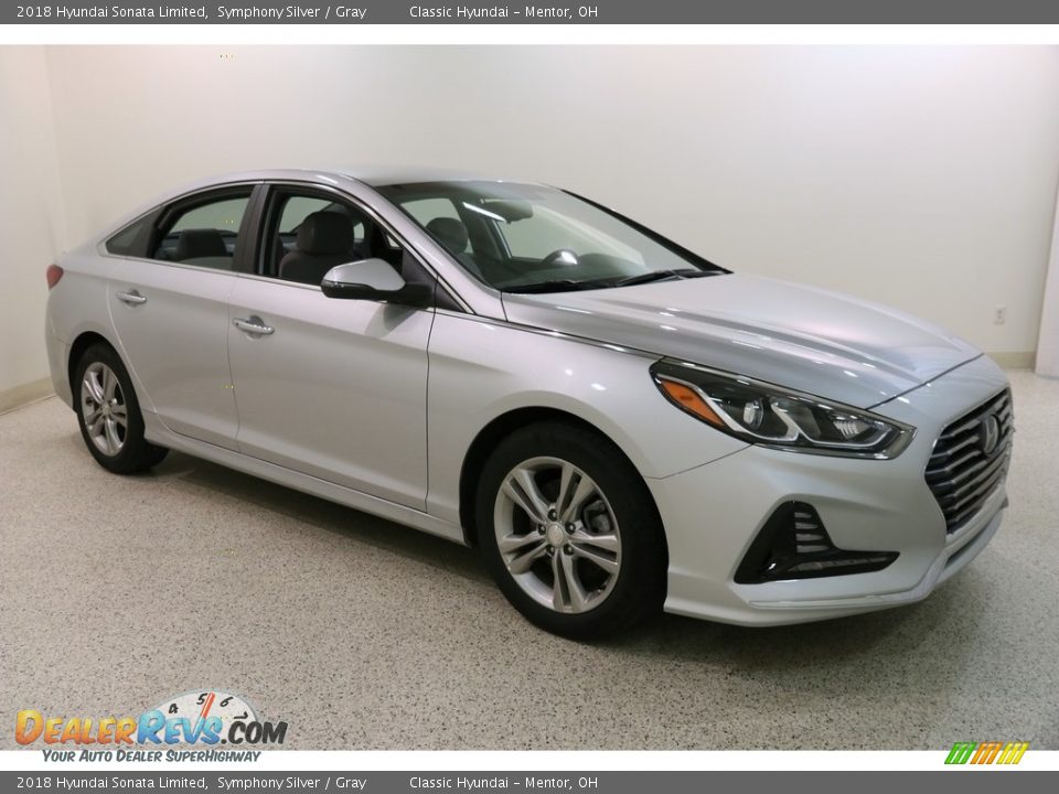 2018 Hyundai Sonata Limited Symphony Silver / Gray Photo #1