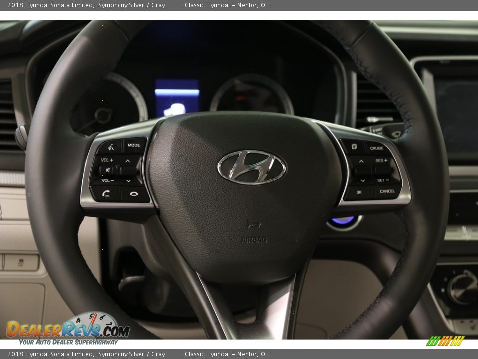 2018 Hyundai Sonata Limited Symphony Silver / Gray Photo #6