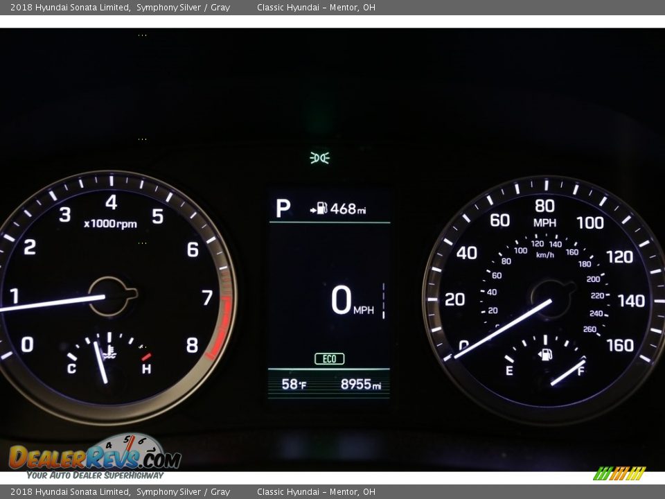 2018 Hyundai Sonata Limited Symphony Silver / Gray Photo #7