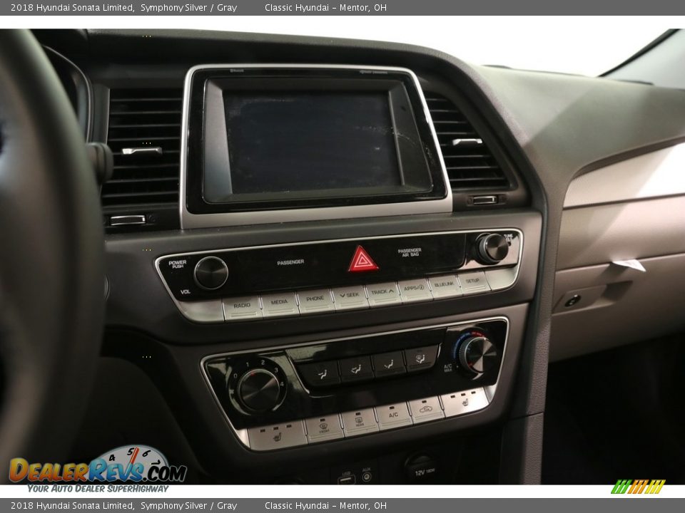 2018 Hyundai Sonata Limited Symphony Silver / Gray Photo #8