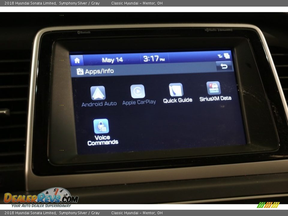 2018 Hyundai Sonata Limited Symphony Silver / Gray Photo #10