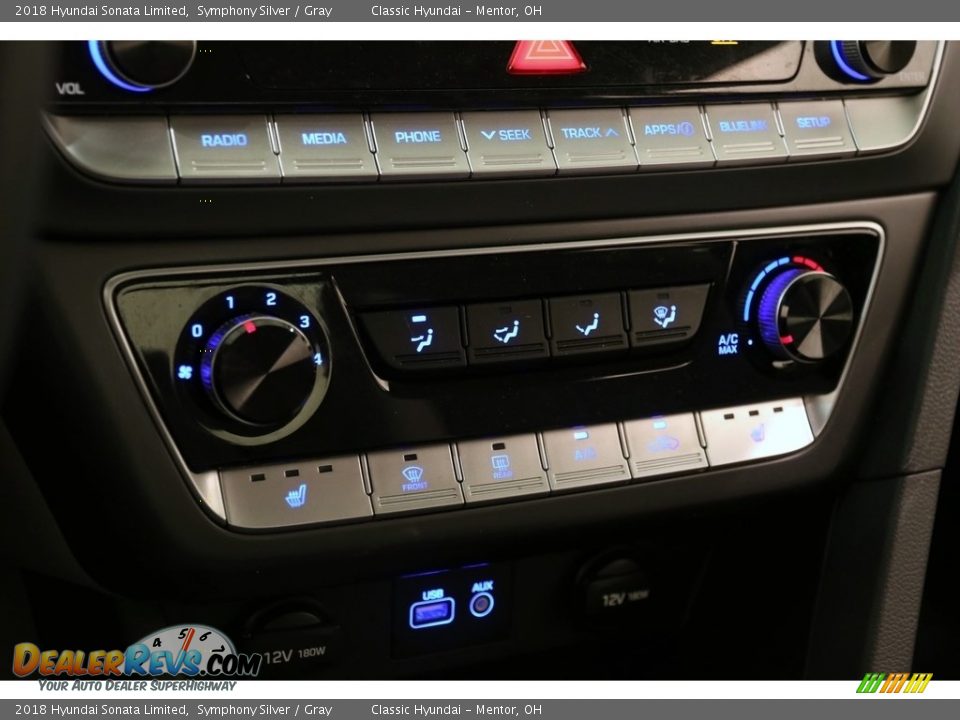 2018 Hyundai Sonata Limited Symphony Silver / Gray Photo #13