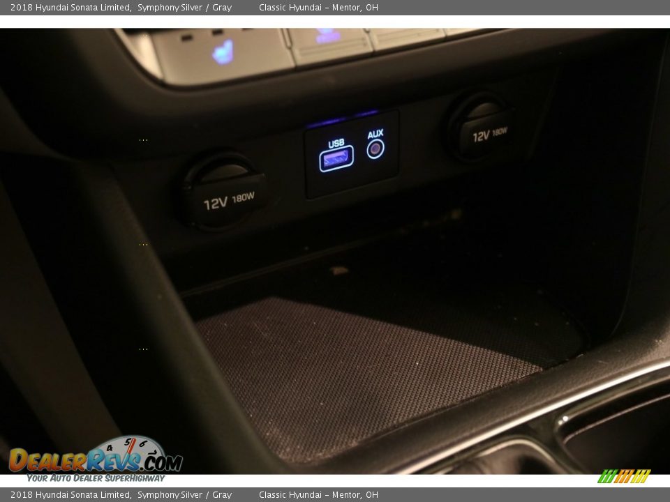 2018 Hyundai Sonata Limited Symphony Silver / Gray Photo #15