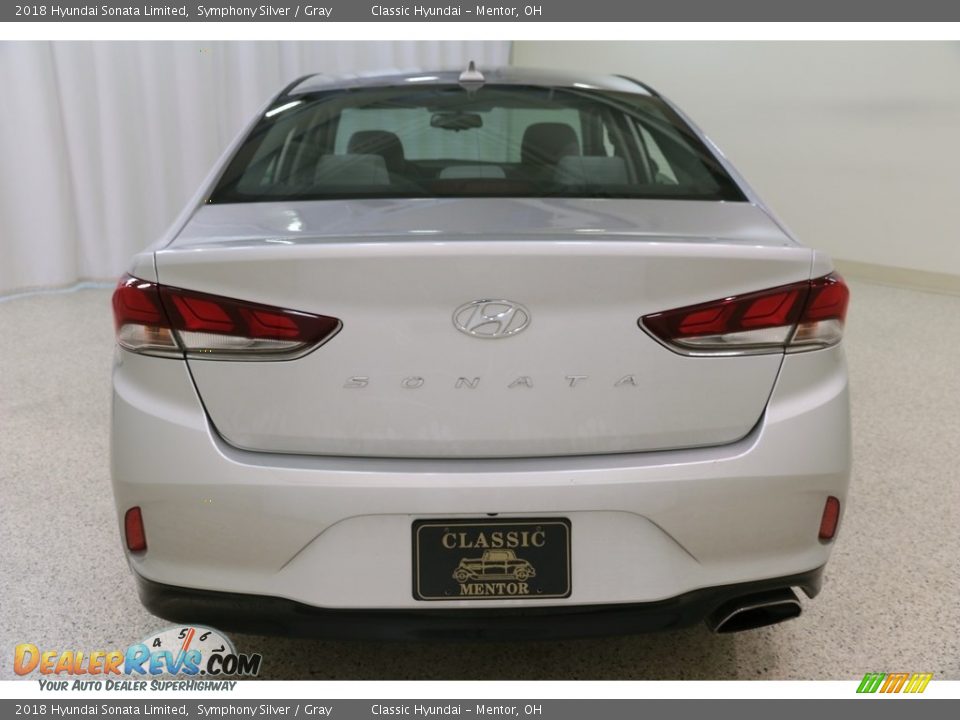 2018 Hyundai Sonata Limited Symphony Silver / Gray Photo #20
