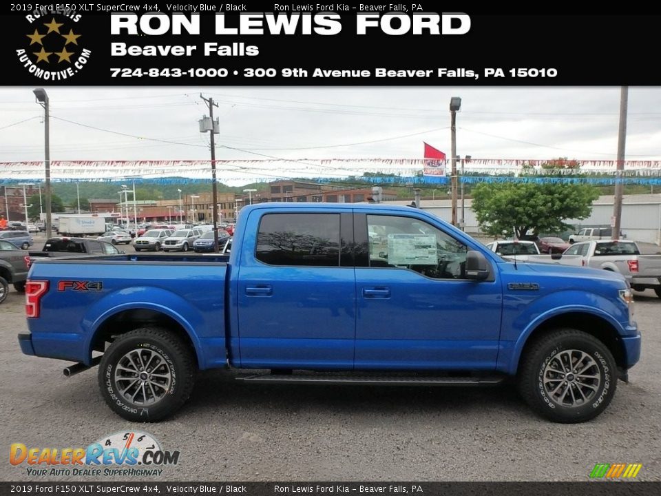 2019 Ford F150 XLT SuperCrew 4x4 Velocity Blue / Black Photo #1