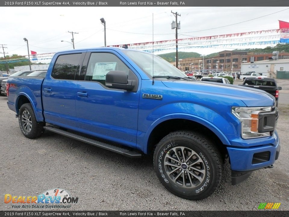 2019 Ford F150 XLT SuperCrew 4x4 Velocity Blue / Black Photo #8