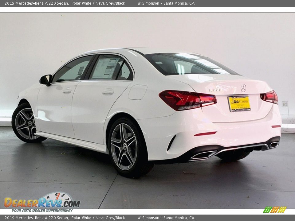 2019 Mercedes-Benz A 220 Sedan Polar White / Neva Grey/Black Photo #2