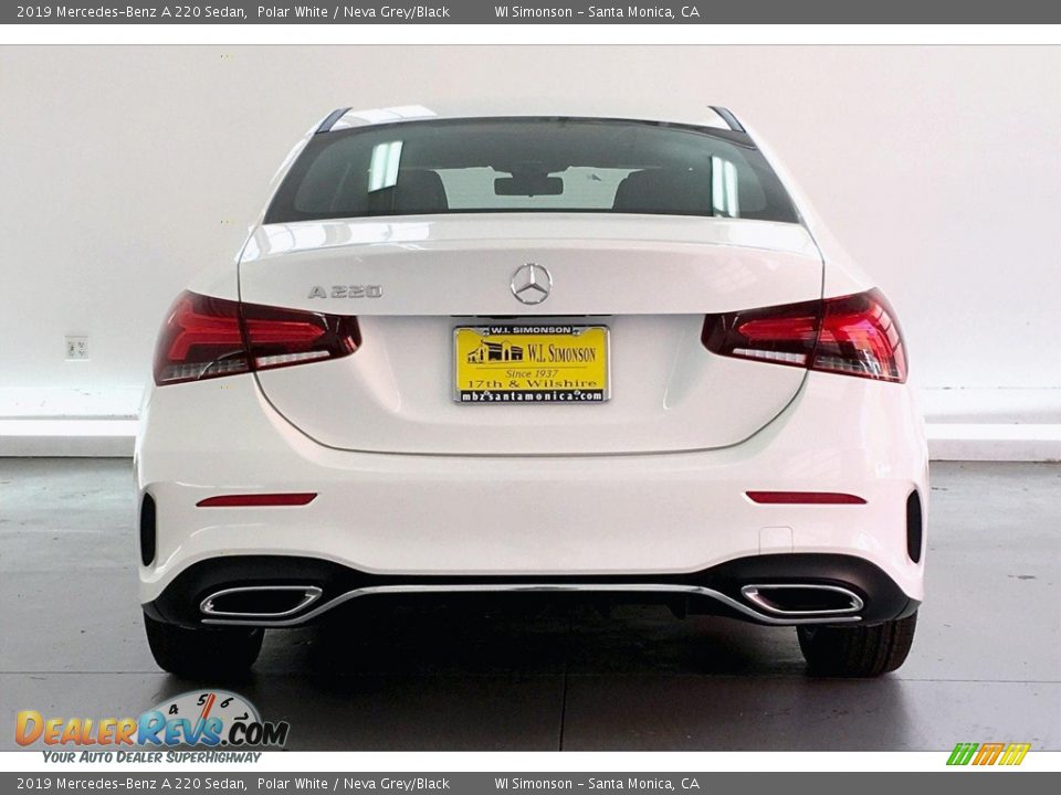 2019 Mercedes-Benz A 220 Sedan Polar White / Neva Grey/Black Photo #3