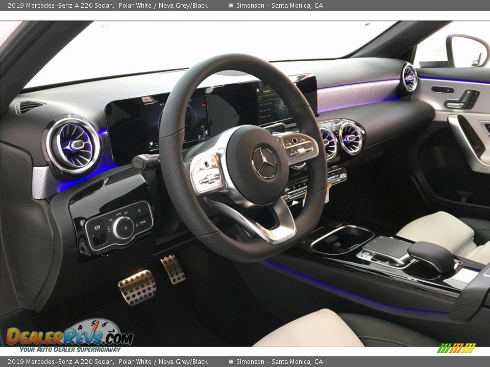 2019 Mercedes-Benz A 220 Sedan Polar White / Neva Grey/Black Photo #4