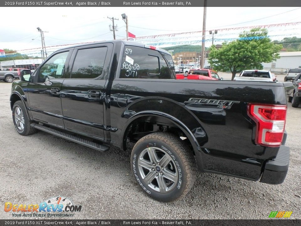 2019 Ford F150 XLT SuperCrew 4x4 Agate Black / Black Photo #4