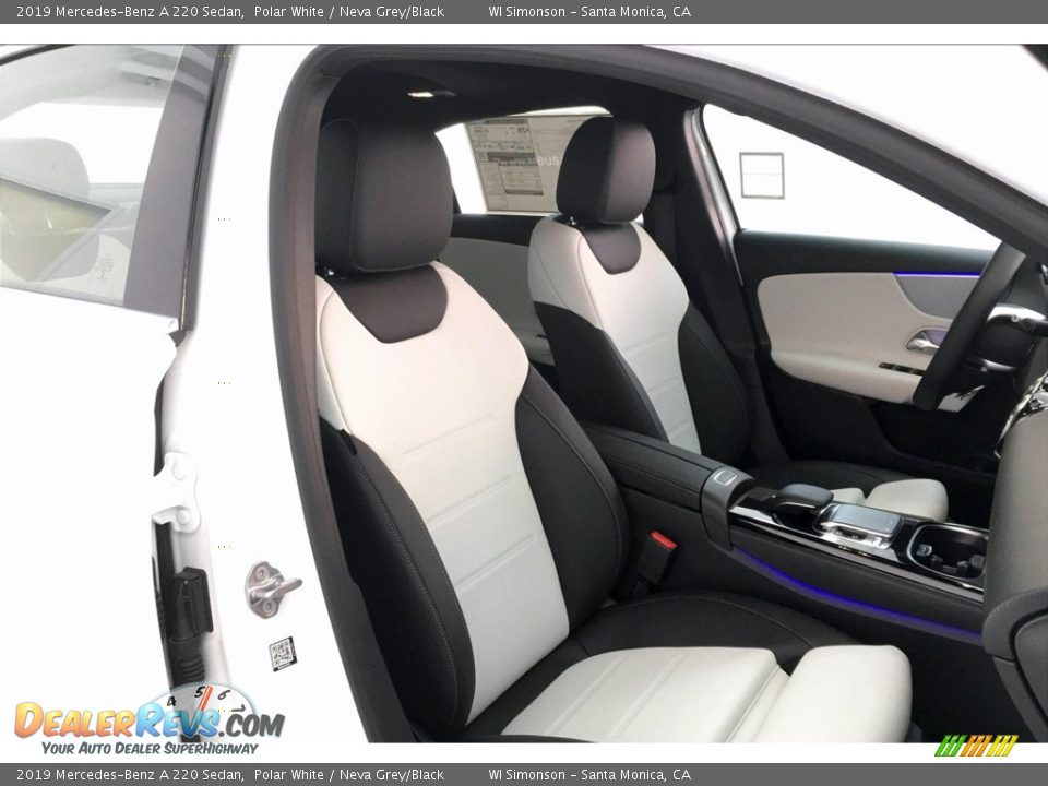 2019 Mercedes-Benz A 220 Sedan Polar White / Neva Grey/Black Photo #5