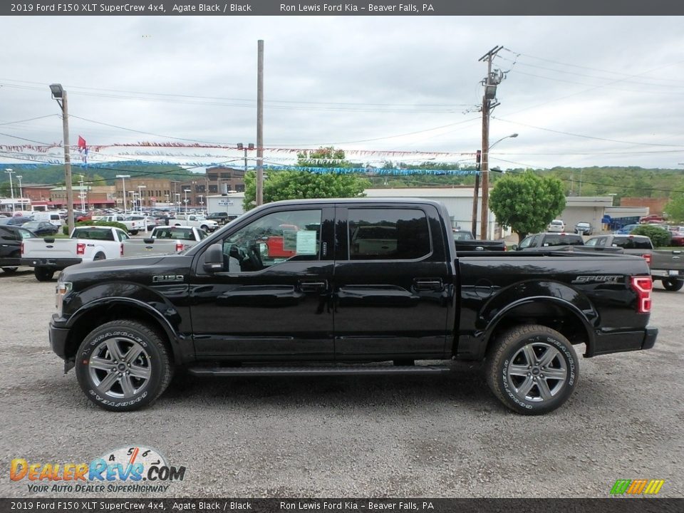 2019 Ford F150 XLT SuperCrew 4x4 Agate Black / Black Photo #5
