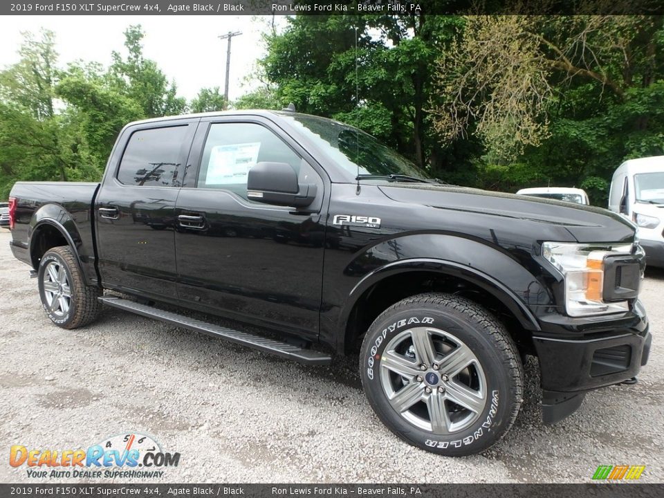 2019 Ford F150 XLT SuperCrew 4x4 Agate Black / Black Photo #8
