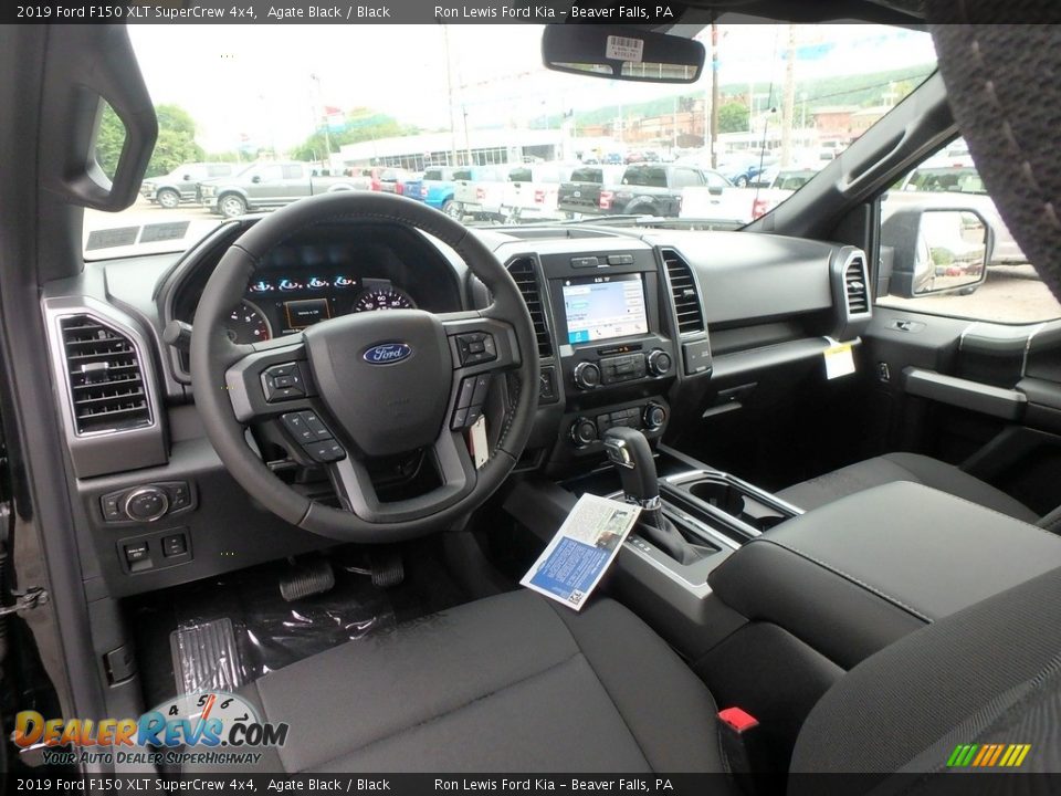 2019 Ford F150 XLT SuperCrew 4x4 Agate Black / Black Photo #13