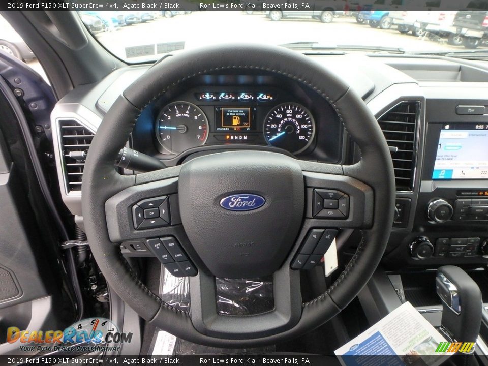 2019 Ford F150 XLT SuperCrew 4x4 Agate Black / Black Photo #15