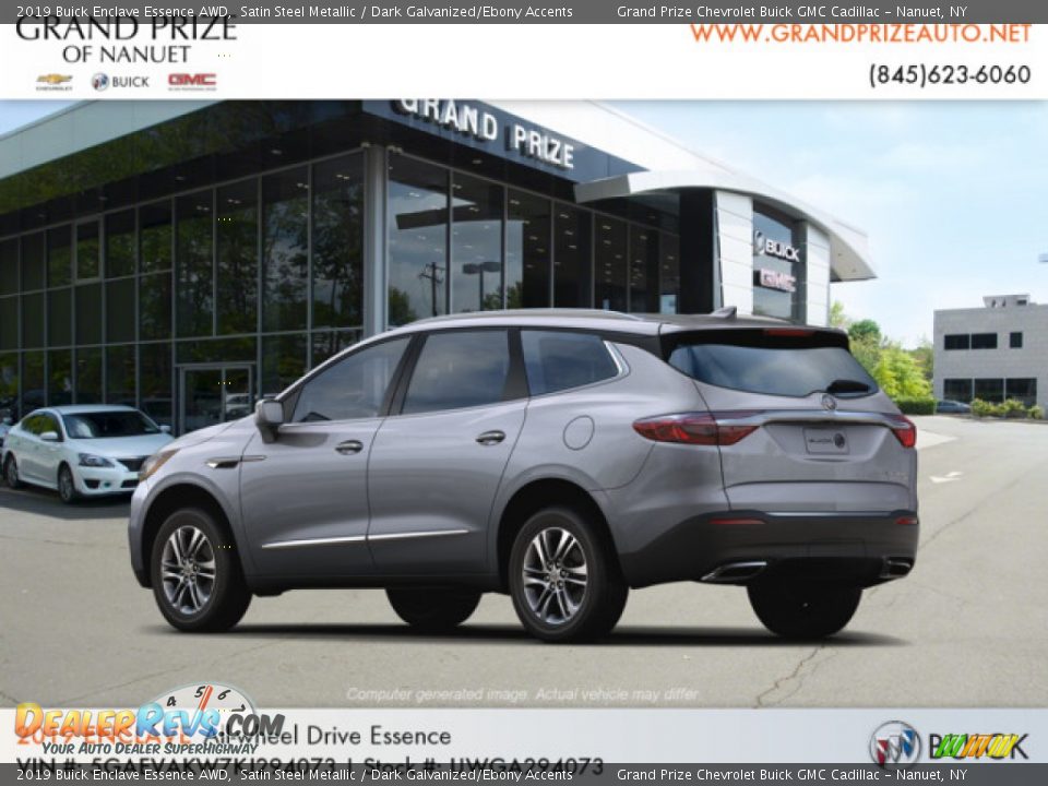 2019 Buick Enclave Essence AWD Satin Steel Metallic / Dark Galvanized/Ebony Accents Photo #3