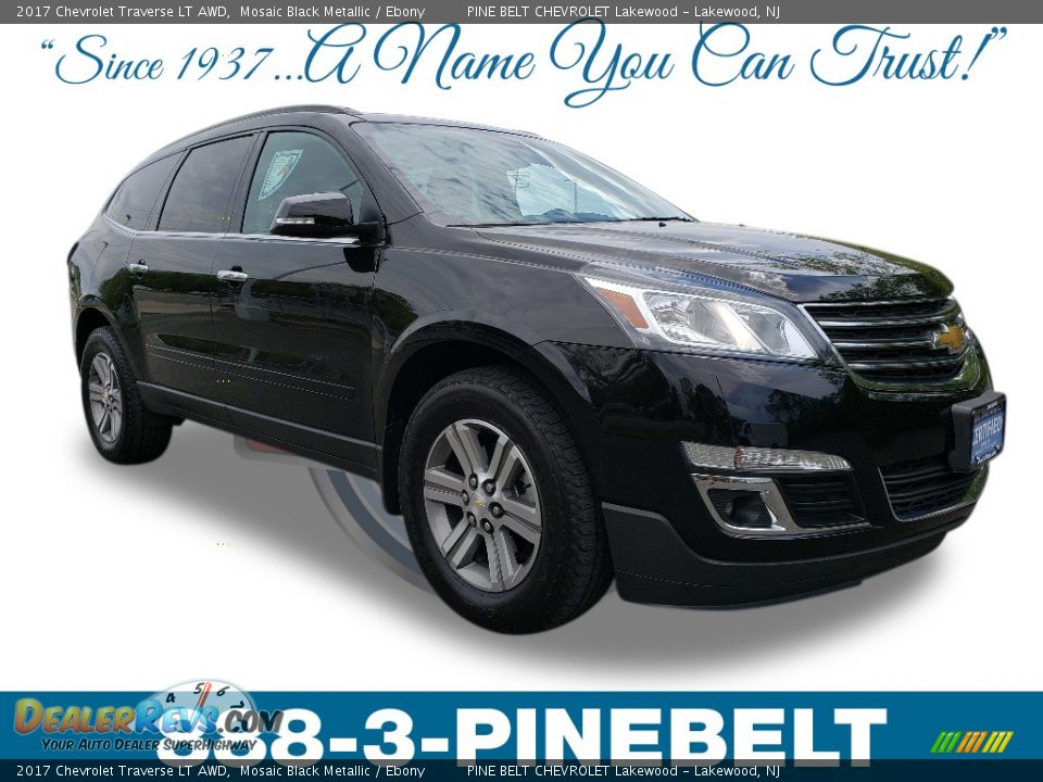 2017 Chevrolet Traverse LT AWD Mosaic Black Metallic / Ebony Photo #1