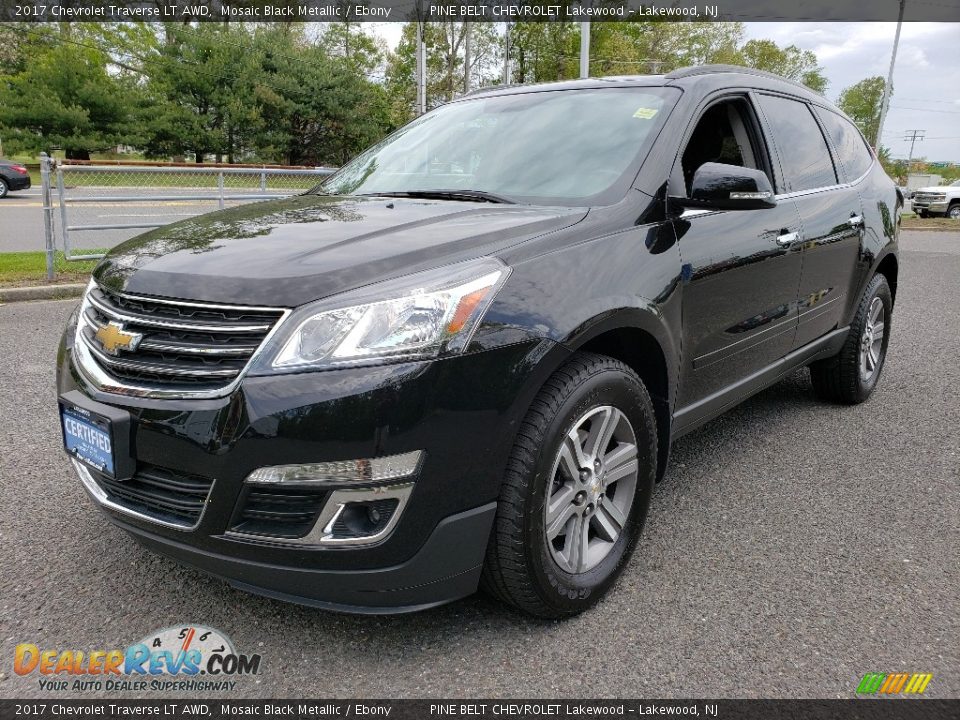 2017 Chevrolet Traverse LT AWD Mosaic Black Metallic / Ebony Photo #3