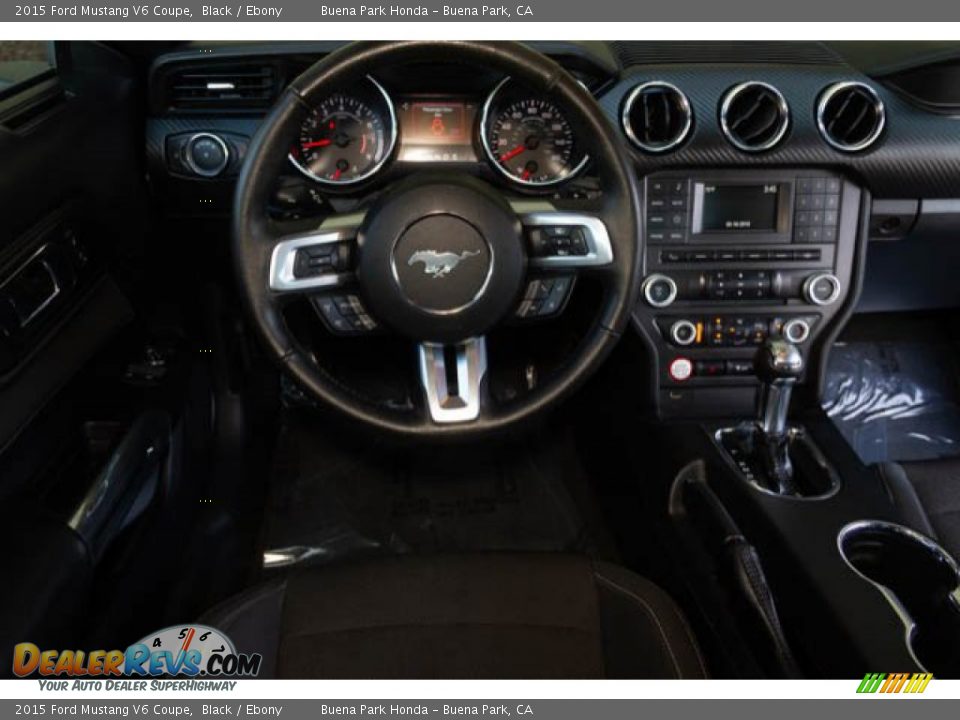 2015 Ford Mustang V6 Coupe Black / Ebony Photo #5